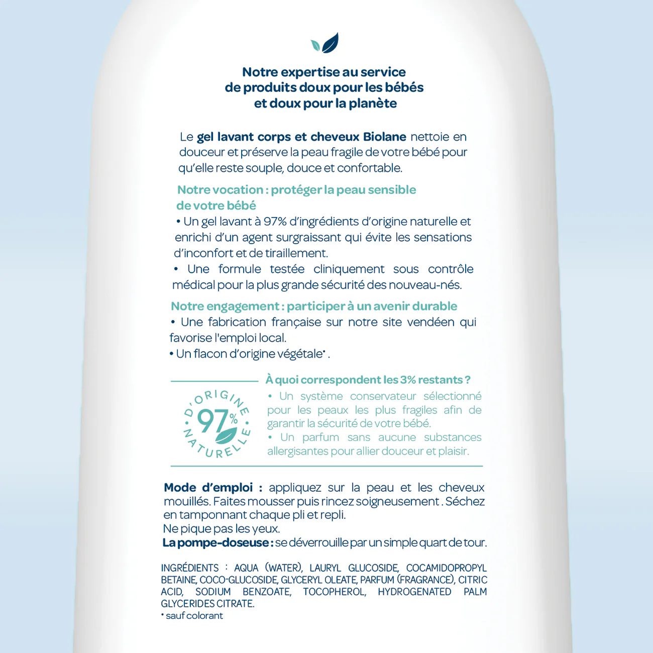 Gel lavant corps & cheveux 2 en 1 - 750ml - Image 4